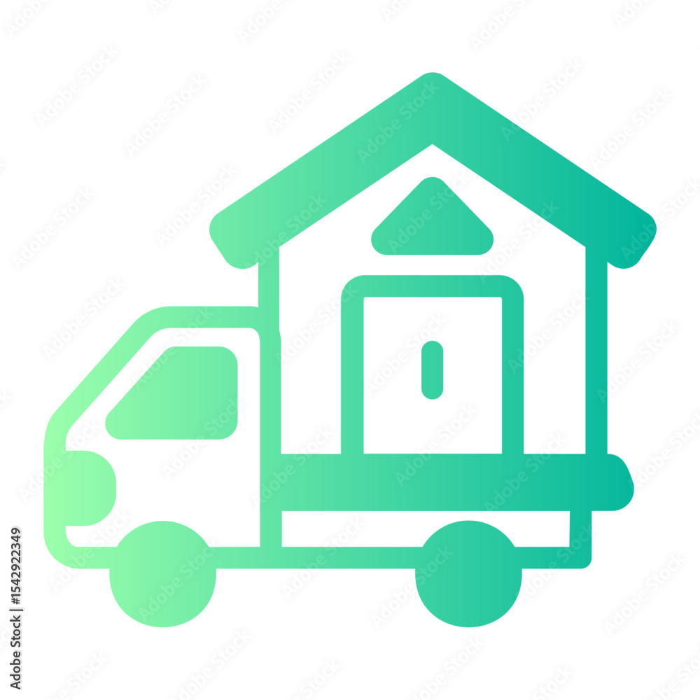 Naklejka premium House gradient icon