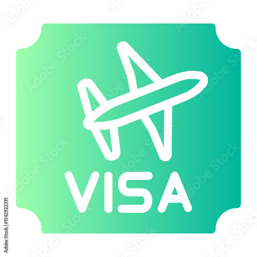 Stamp gradient icon