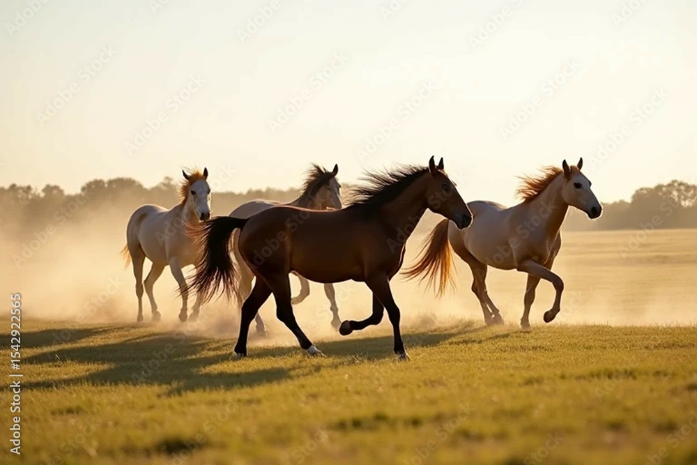 horses in the field horses in the field