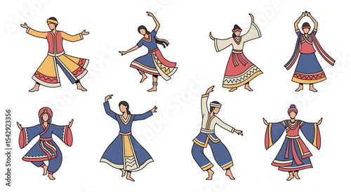 A Celebration of Movement Expressed Through Traditional Dancing Performance Costume and Artistic Expression