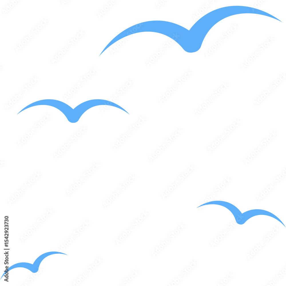 Naklejka premium Summer Bird Shape