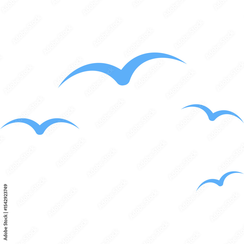 Naklejka premium Summer Bird Shape