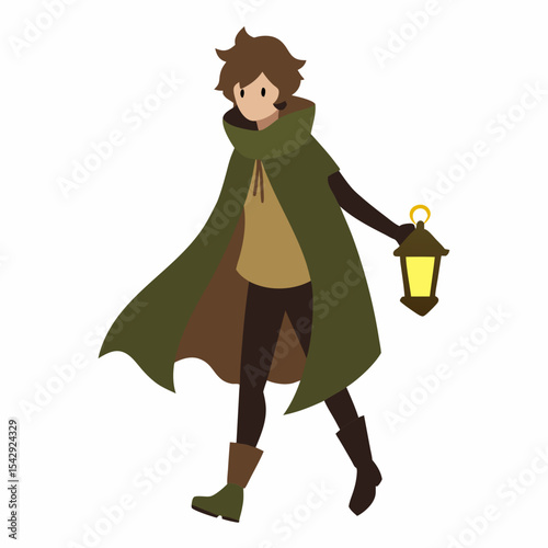 Adventurer with Lantern A Journey into the Unknown