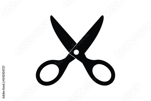 Silhouette art illustration of a scissors open.eps