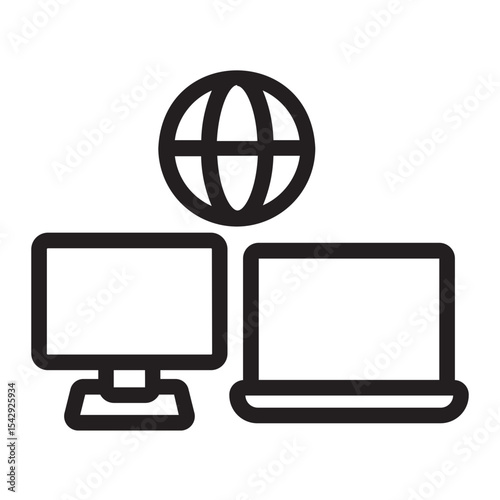 Coworking glyph icon