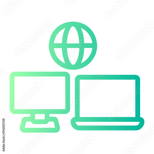 Coworking gradient icon