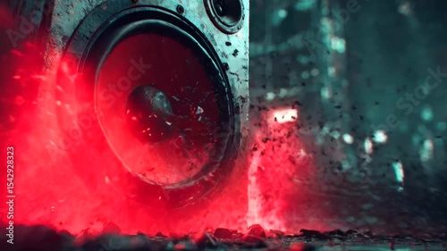 Powerful speaker with vibrant red details