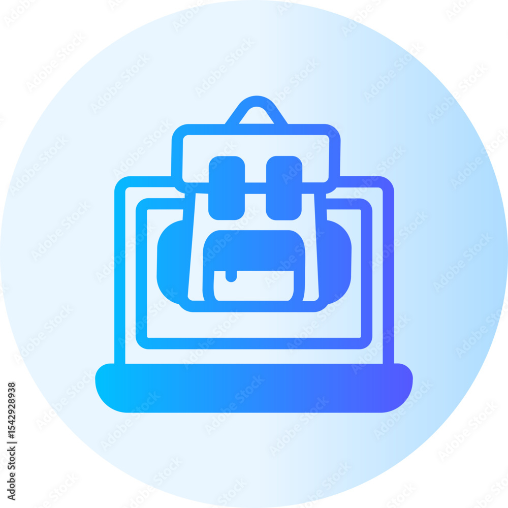 Backpack gradient icon Backpack gradient icon