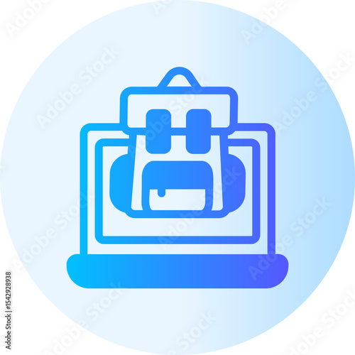 Backpack gradient icon