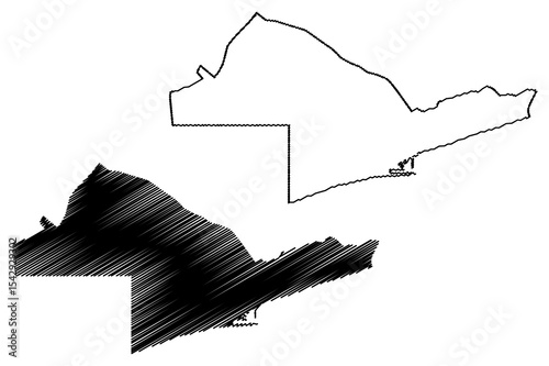 Lome City (Togo, Togolese Republic, Maritime Region) map vector illustration, scribble sketch City of Lome map