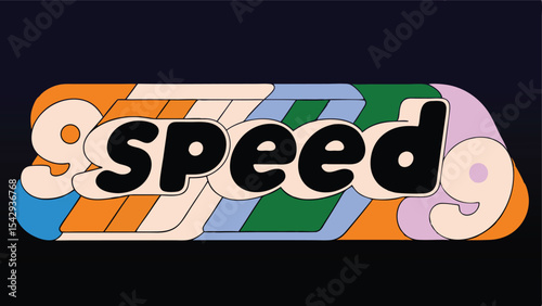 Abstract speed lines design dynamic vector graphic for motion technology and fast concepts