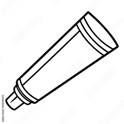 Ointment Tube line art vector