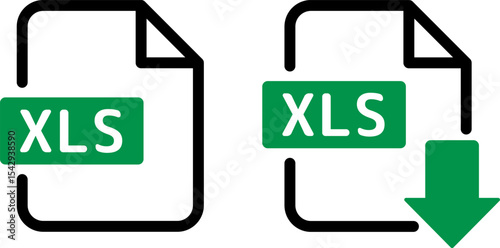 シンプルなxlsアイコンセット