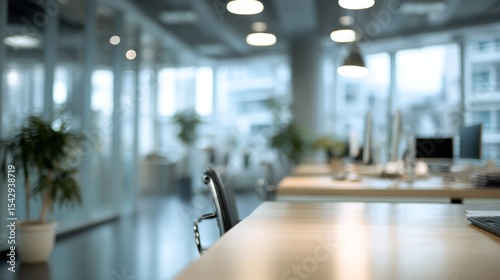 Modern Office Workspace Ideal For Professional Zoom Meetings And Virtual Backgrounds
