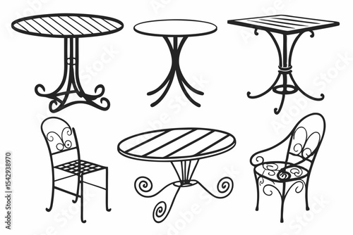 table and chairs