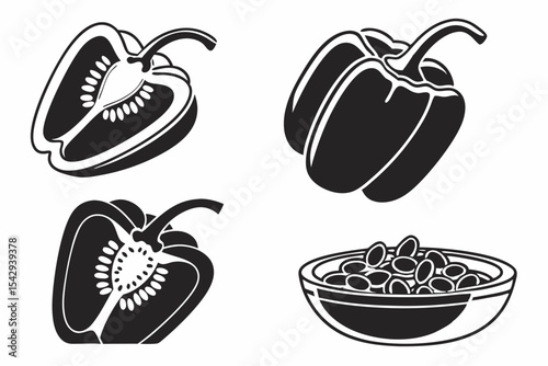 set of fruit icons