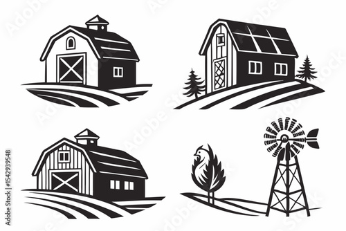 set of farm animals