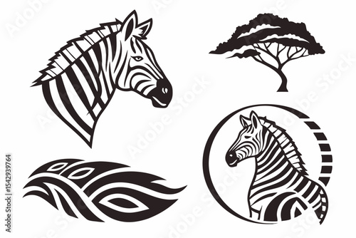 vector set of fish