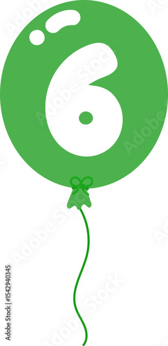 Balloon Numbers 0 to 9 – Colorful Cartoon Font for Party or Kids Design