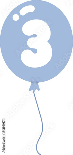 Balloon Numbers 0 to 9 – Colorful Cartoon Font for Party or Kids Design
