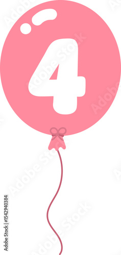 Balloon Numbers 0 to 9 – Colorful Cartoon Font for Party or Kids Design
