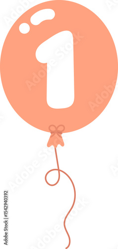 Balloon Numbers 0 to 9 – Colorful Cartoon Font for Party or Kids Design