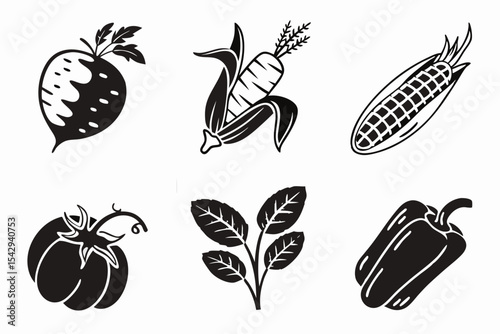 set of vegetables