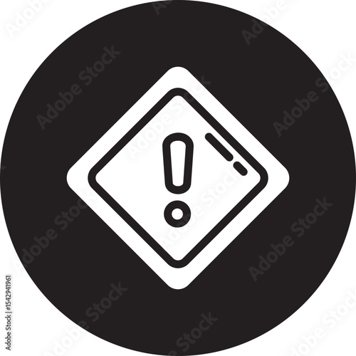 warning glyph icon