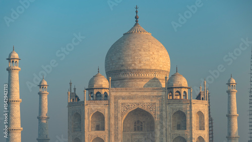 Taj Mahal mausoleum in Agra.