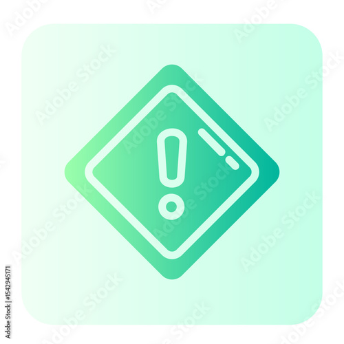 warning gradient icon