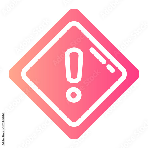 warning gradient icon
