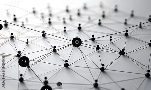 Abstract Visualization of a Social Network Connecting People in an Arrangement