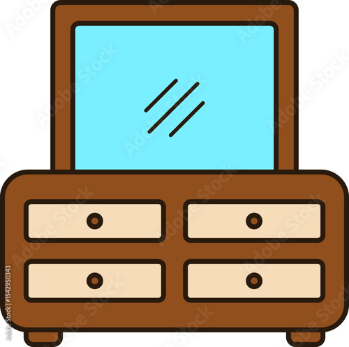 Furniture Icon Illustration Element Set
