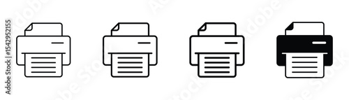 Print icon set. printer icon vector for apps and websites.