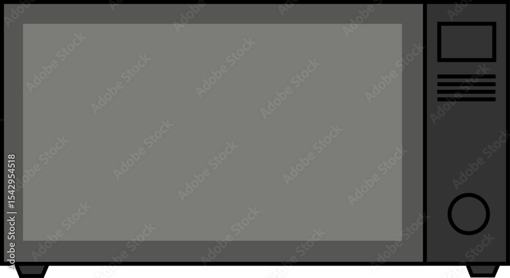 Obraz premium Microwave Icon Vector Illustration