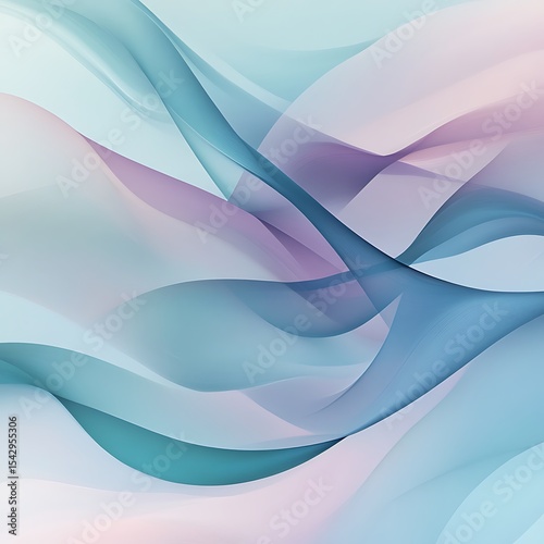 Abstract pastel waves background with flowing lines for modern design projects