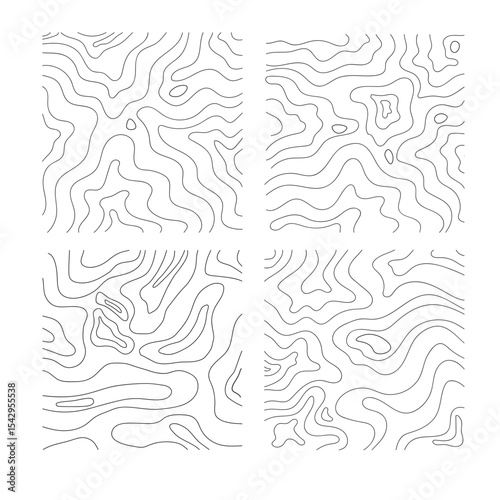 set of abstract geometric patterns