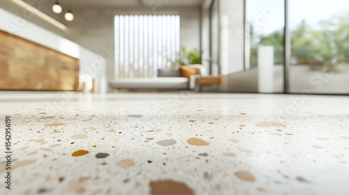A conceptually strong stock frame modern jean aviation center displaying classic tile floors - cutting-edge flying solutions blended with timeless style.