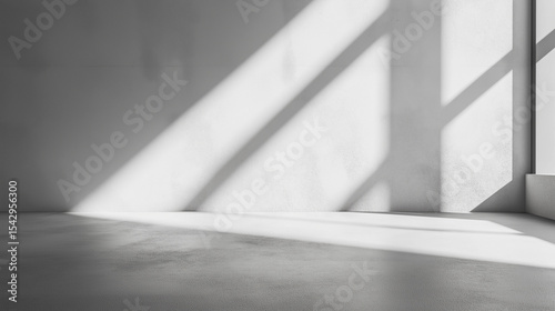 A clean and professional visual presentation monochrome architecture: white composite floor detail in subtle gray light, captured in natural daylight.