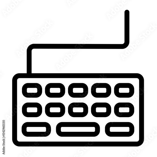 ai keyboard icon for illustration