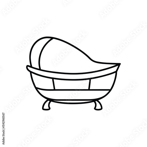 bassinet line art