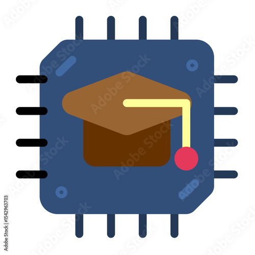 ai education icon for illustration