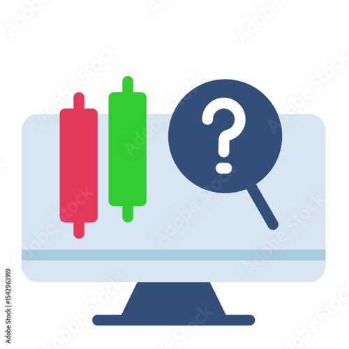 predictive analytics icon for illustration