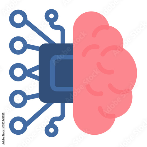 neural network icon for illustration