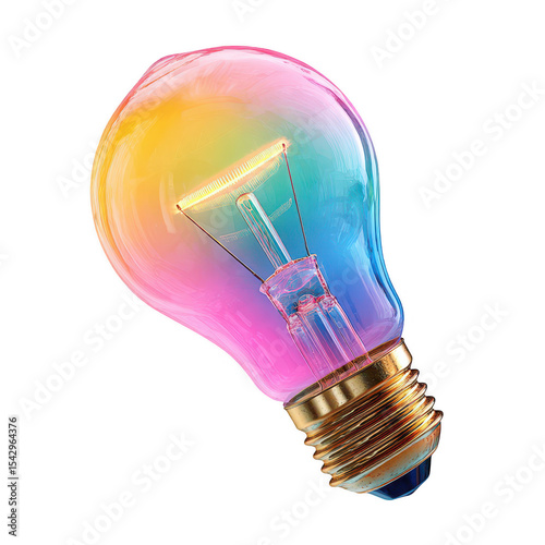 Colorful Lightbulb Image