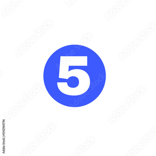 Free Download number five  white background - GFXLoad