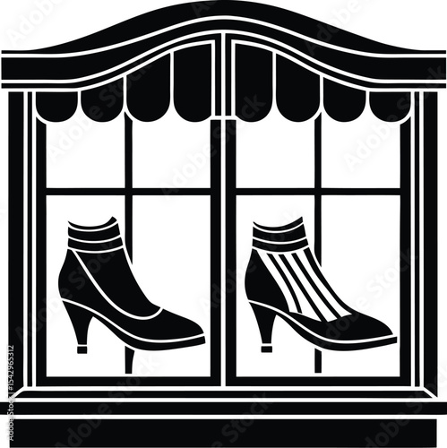Shoe Store Window Decal Design