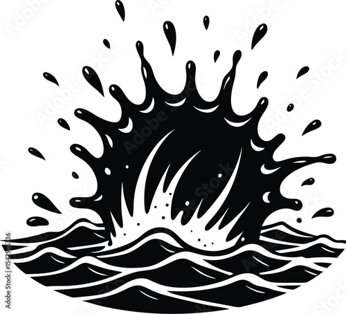 Splash Effect From Beach Run