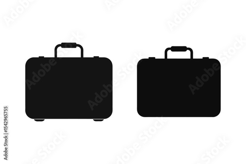 suitcase  silhouette vector bundle 
