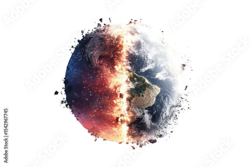 Earth Divided by Fire and Ice